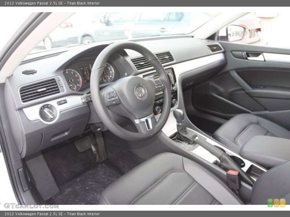 Titan Black Interior Prime Interior for the 2013 Volkswagen Passat 2.5L SE #68185209