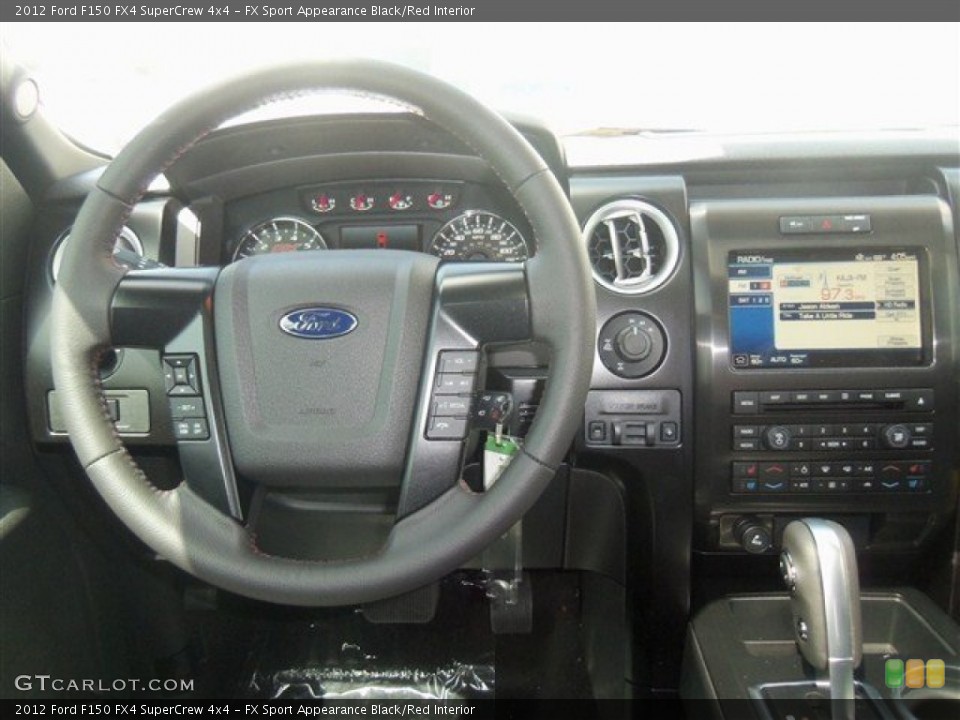 FX Sport Appearance Black/Red Interior Dashboard for the 2012 Ford F150 FX4 SuperCrew 4x4 #68185458