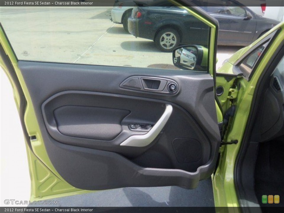 Charcoal Black Interior Door Panel for the 2012 Ford Fiesta SE Sedan #68189409