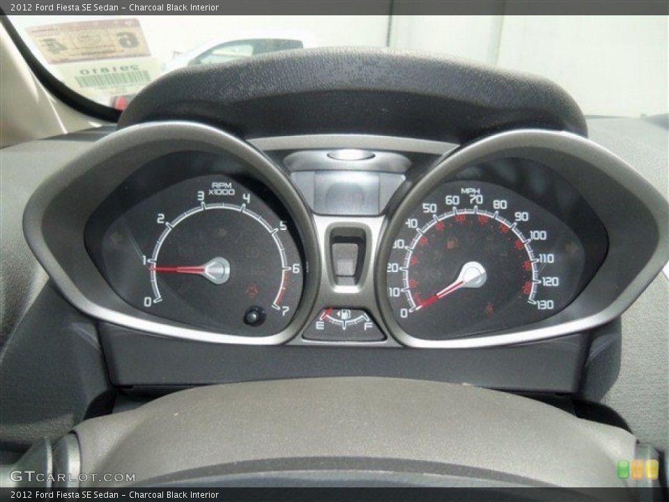 Charcoal Black Interior Gauges for the 2012 Ford Fiesta SE Sedan #68189454