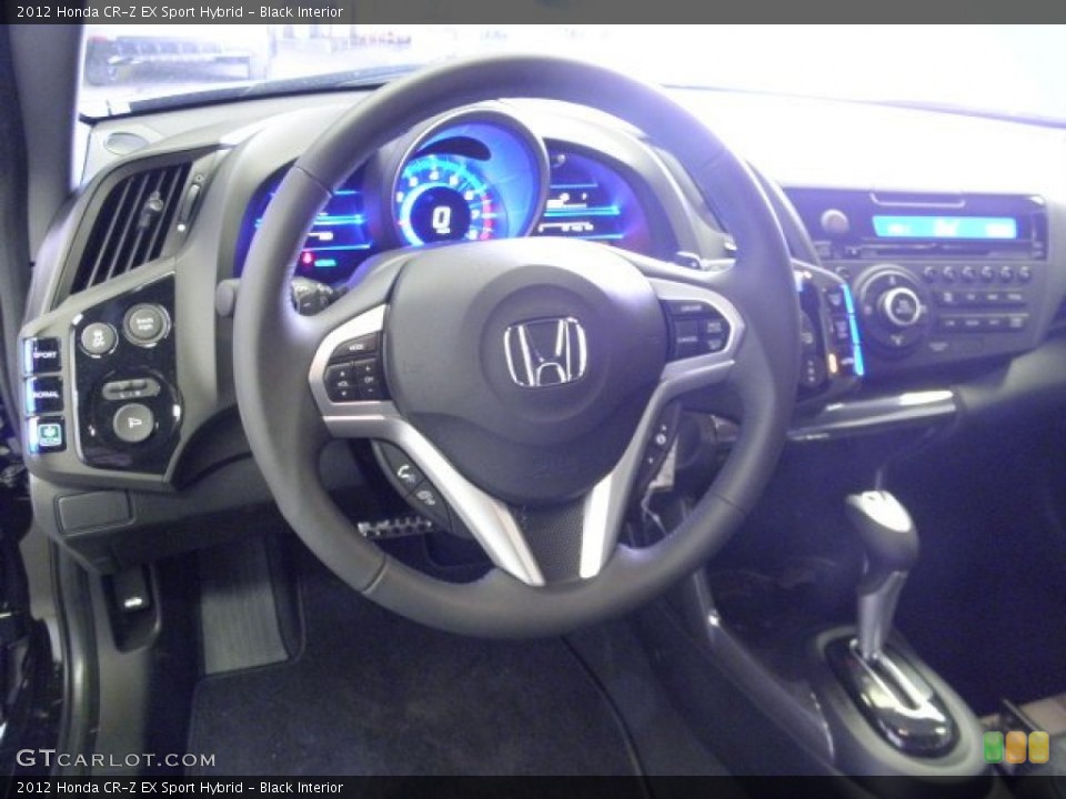 Black Interior Steering Wheel for the 2012 Honda CR-Z EX Sport Hybrid #68191644