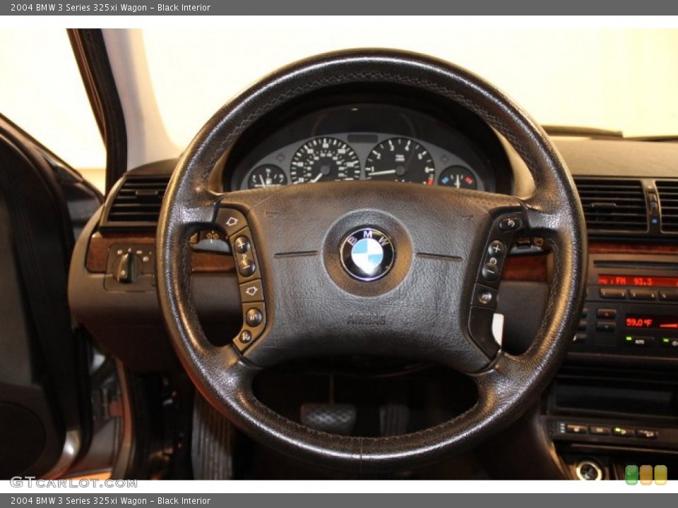 Black Interior Steering Wheel for the 2004 BMW 3 Series 325xi Wagon #68192175