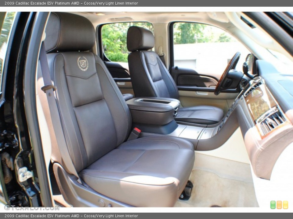 Cocoa/Very Light Linen Interior Photo for the 2009 Cadillac Escalade ESV Platinum AWD #68193636