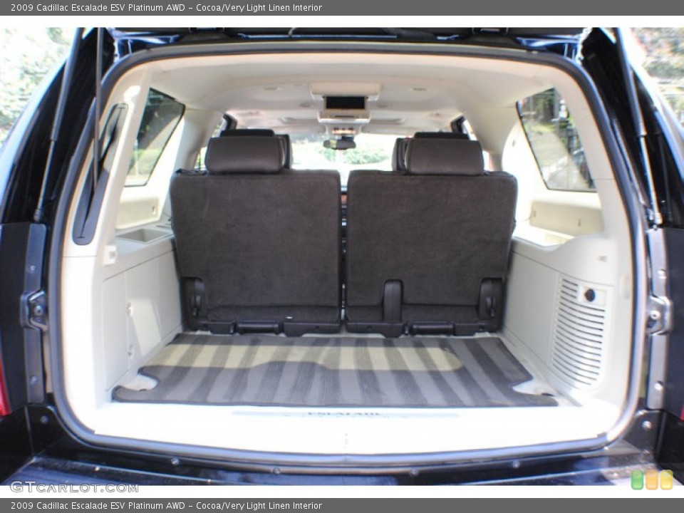 Cocoa/Very Light Linen Interior Trunk for the 2009 Cadillac Escalade ESV Platinum AWD #68193687