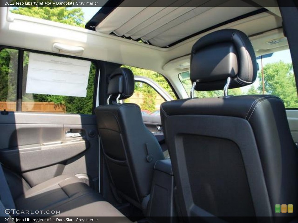 Dark Slate Gray Interior Sunroof for the 2012 Jeep Liberty Jet 4x4 #68196561