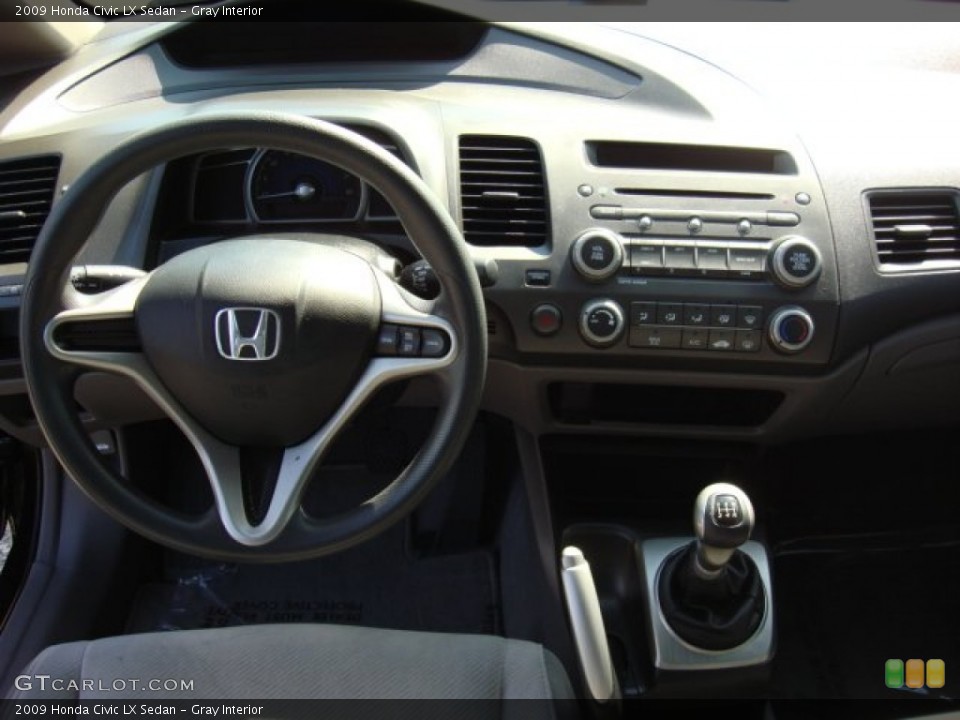 Gray Interior Dashboard for the 2009 Honda Civic LX Sedan #68200086
