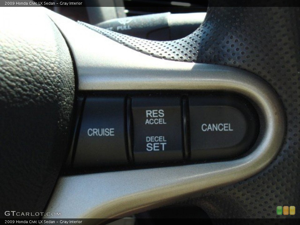 Gray Interior Controls for the 2009 Honda Civic LX Sedan #68200162