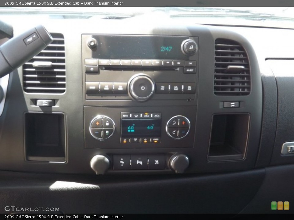 Dark Titanium Interior Controls for the 2009 GMC Sierra 1500 SLE Extended Cab #68200422