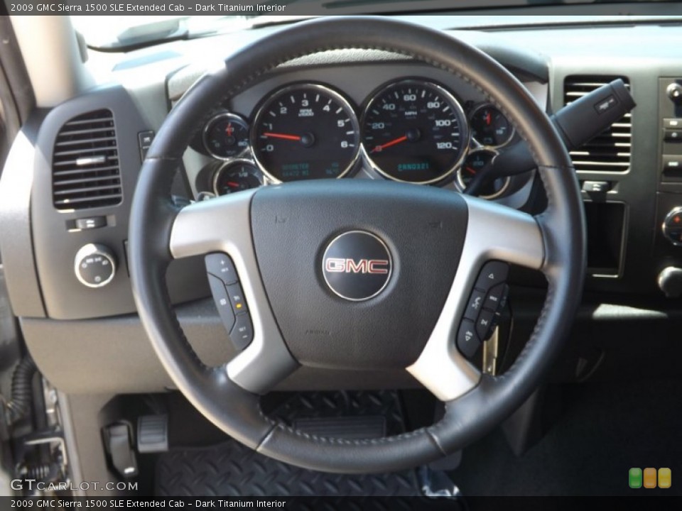 Dark Titanium Interior Steering Wheel for the 2009 GMC Sierra 1500 SLE Extended Cab #68200431