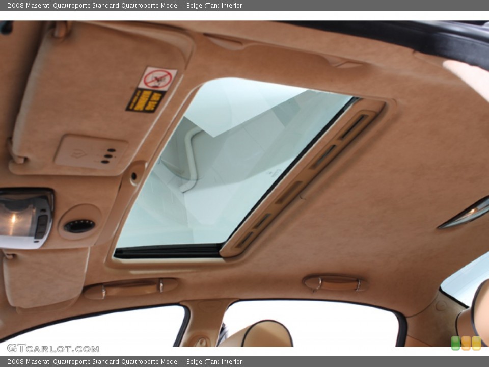 Beige (Tan) Interior Sunroof for the 2008 Maserati Quattroporte  #68200929