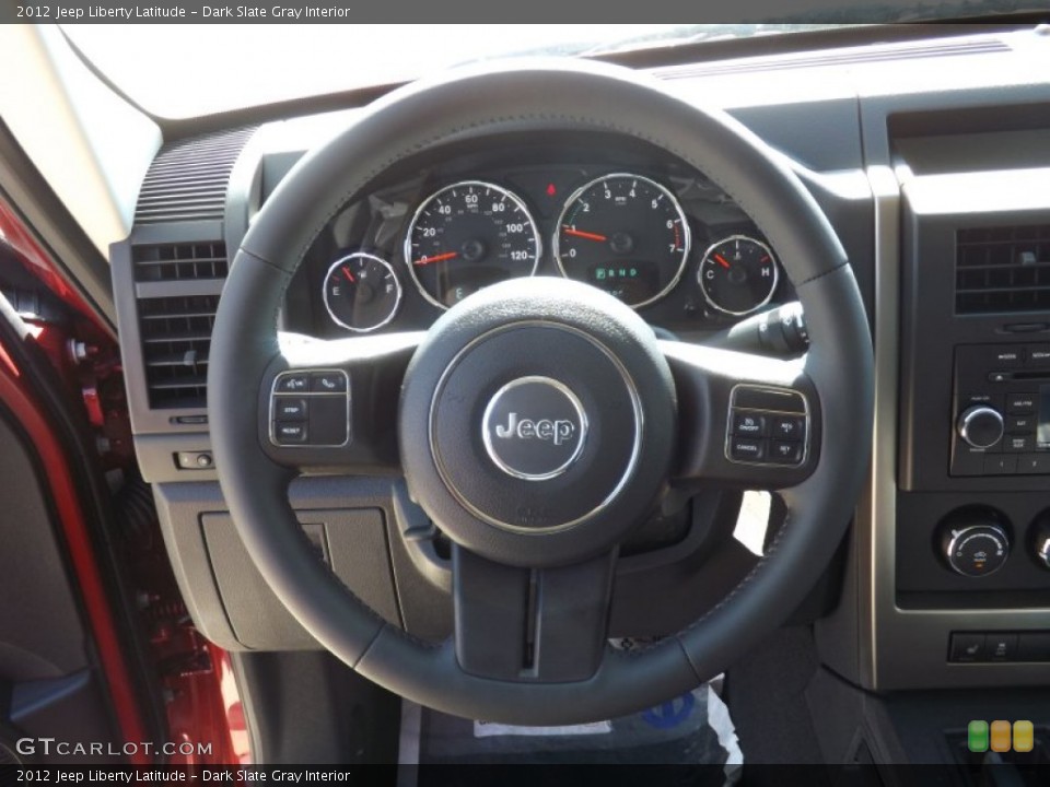 Dark Slate Gray Interior Steering Wheel for the 2012 Jeep Liberty Latitude #68201589