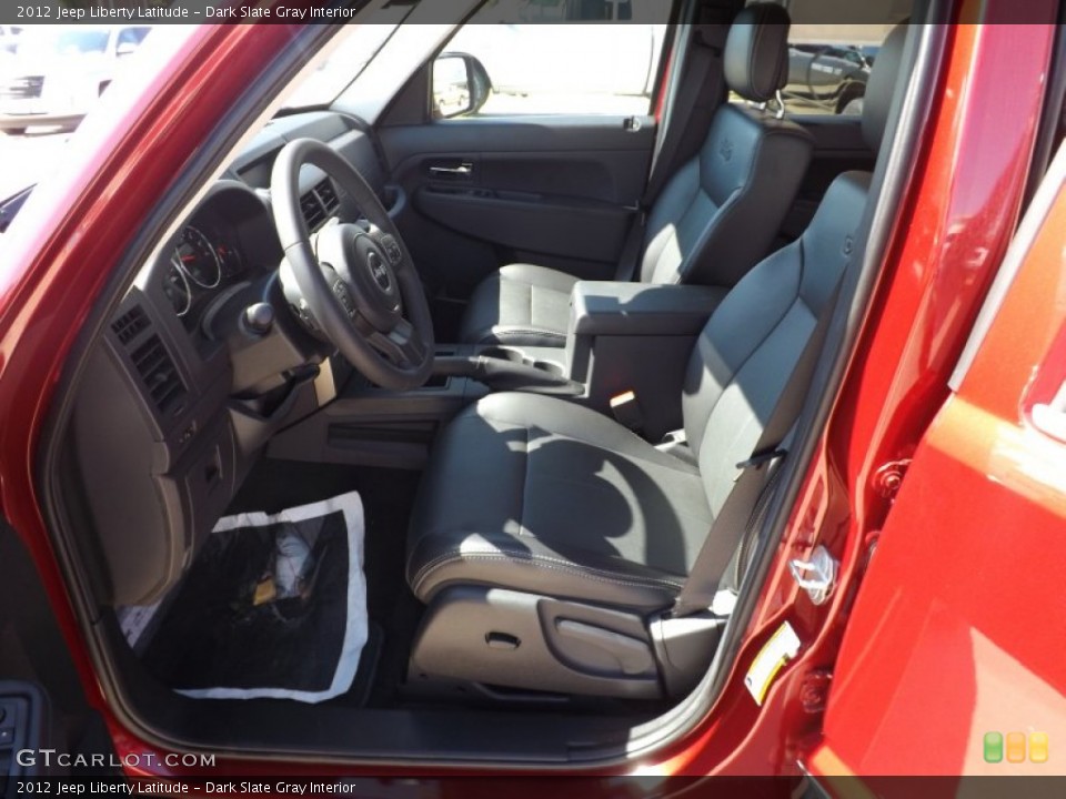 Dark Slate Gray Interior Front Seat for the 2012 Jeep Liberty Latitude #68201609