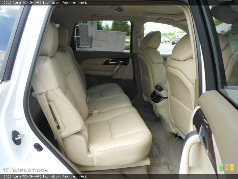 Parchment Interior Rear Seat for the 2012 Acura MDX SH-AWD Technology #68201856