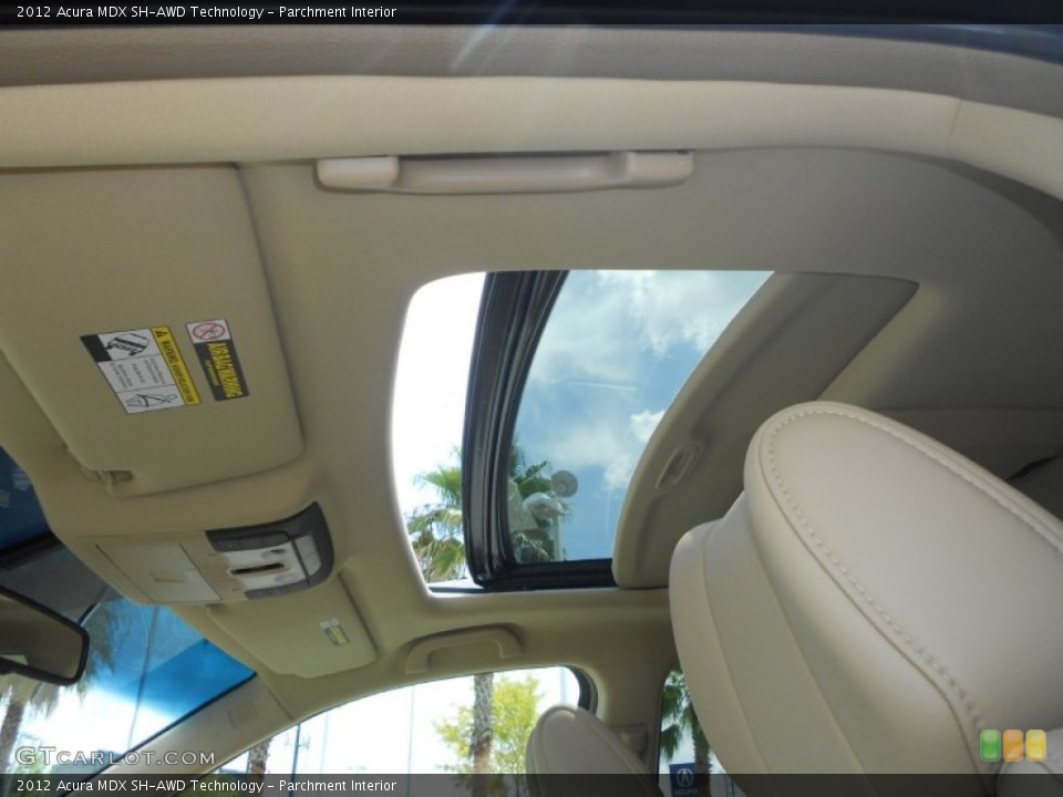 Parchment Interior Sunroof for the 2012 Acura MDX SH-AWD Technology #68201952