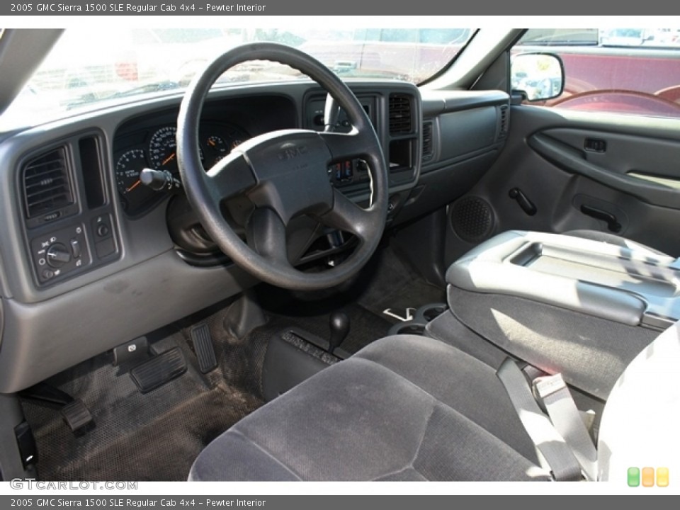 Pewter Interior Prime Interior for the 2005 GMC Sierra 1500 SLE Regular Cab 4x4 #68206152