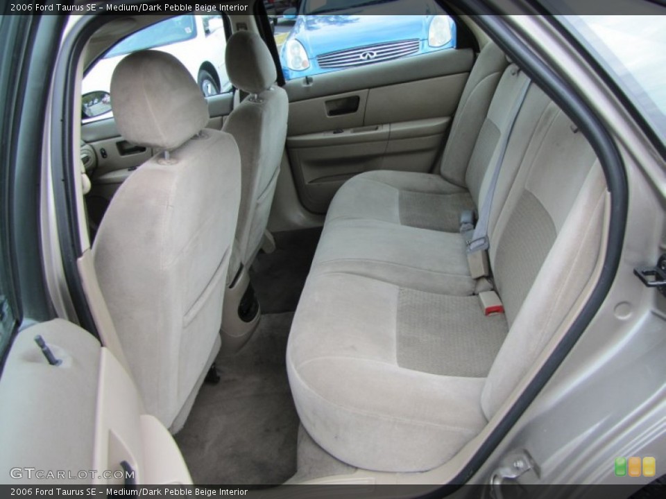 Medium/Dark Pebble Beige Interior Rear Seat for the 2006 Ford Taurus SE #68207781