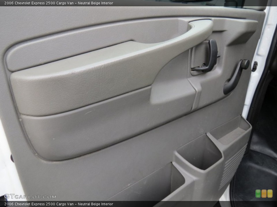 Neutral Beige Interior Door Panel for the 2006 Chevrolet Express 2500 Cargo Van #68209464