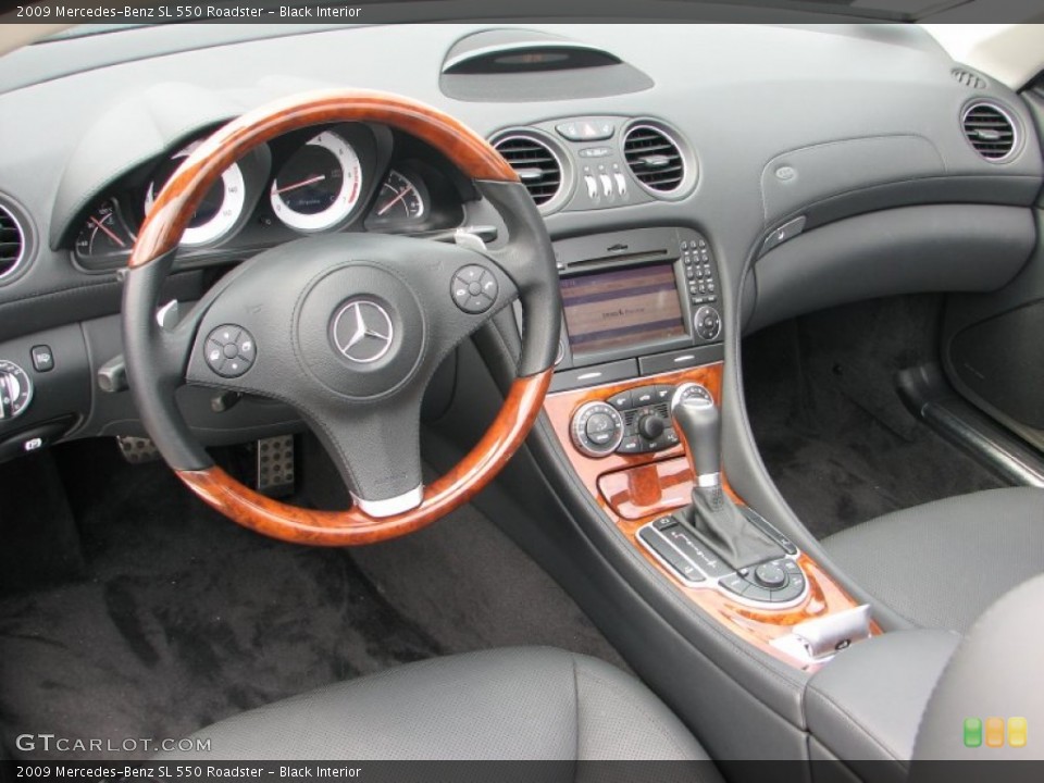Black Interior Dashboard for the 2009 Mercedes-Benz SL 550 Roadster #68214933