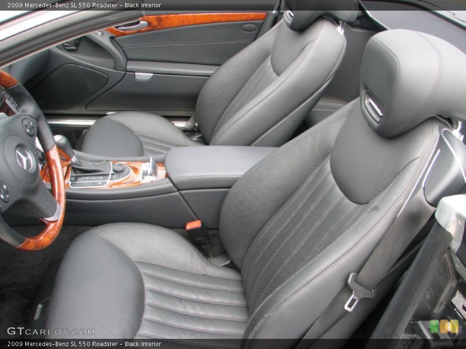 Black Interior Front Seat for the 2009 Mercedes-Benz SL 550 Roadster #68214945
