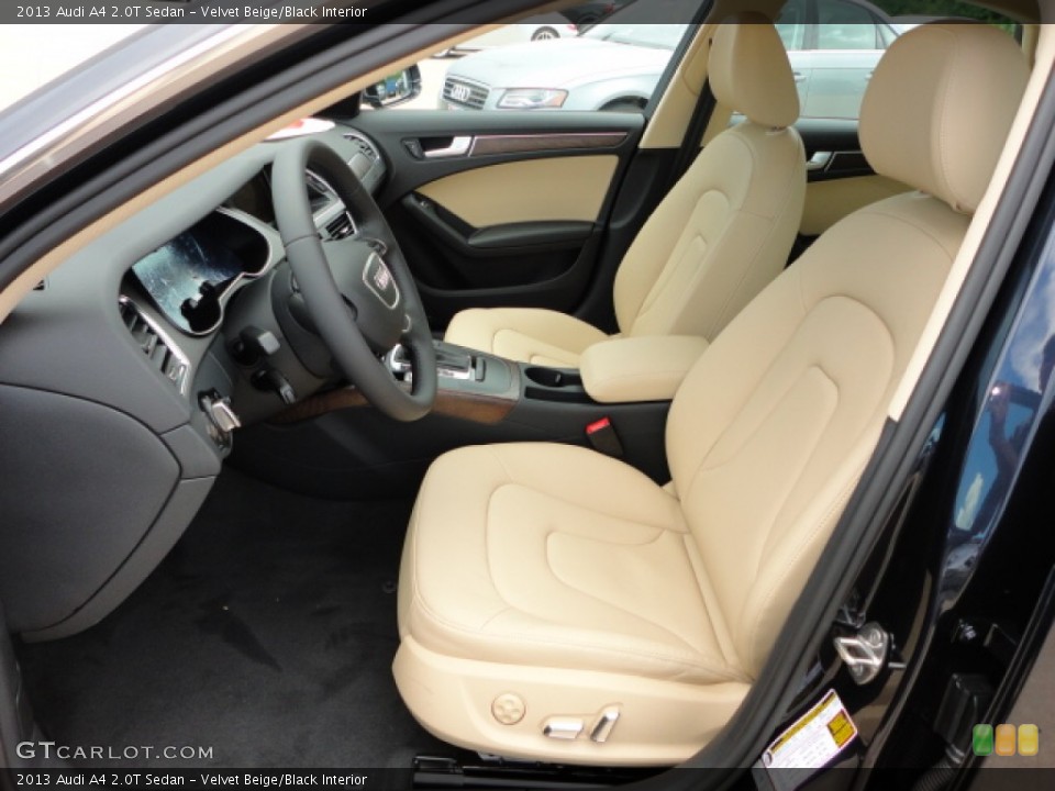 Velvet Beige/Black Interior Front Seat for the 2013 Audi A4 2.0T Sedan #68216868