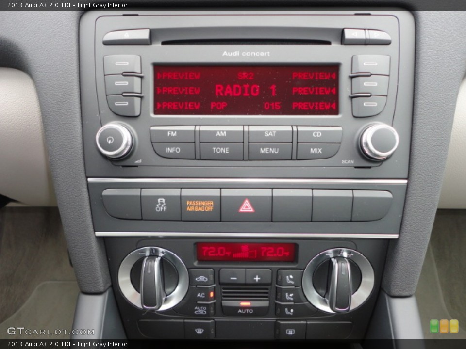 Light Gray Interior Audio System for the 2013 Audi A3 2.0 TDI #68216940