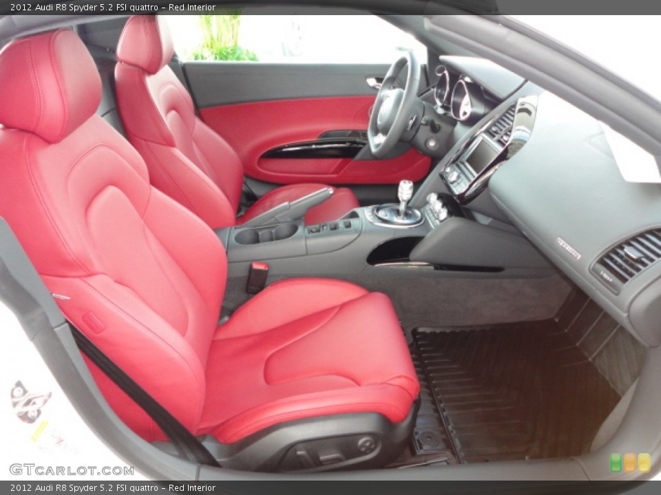 Red Interior Photo for the 2012 Audi R8 Spyder 5.2 FSI quattro #68217000