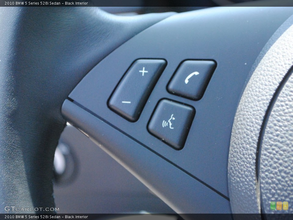 Black Interior Controls for the 2010 BMW 5 Series 528i Sedan #68219079