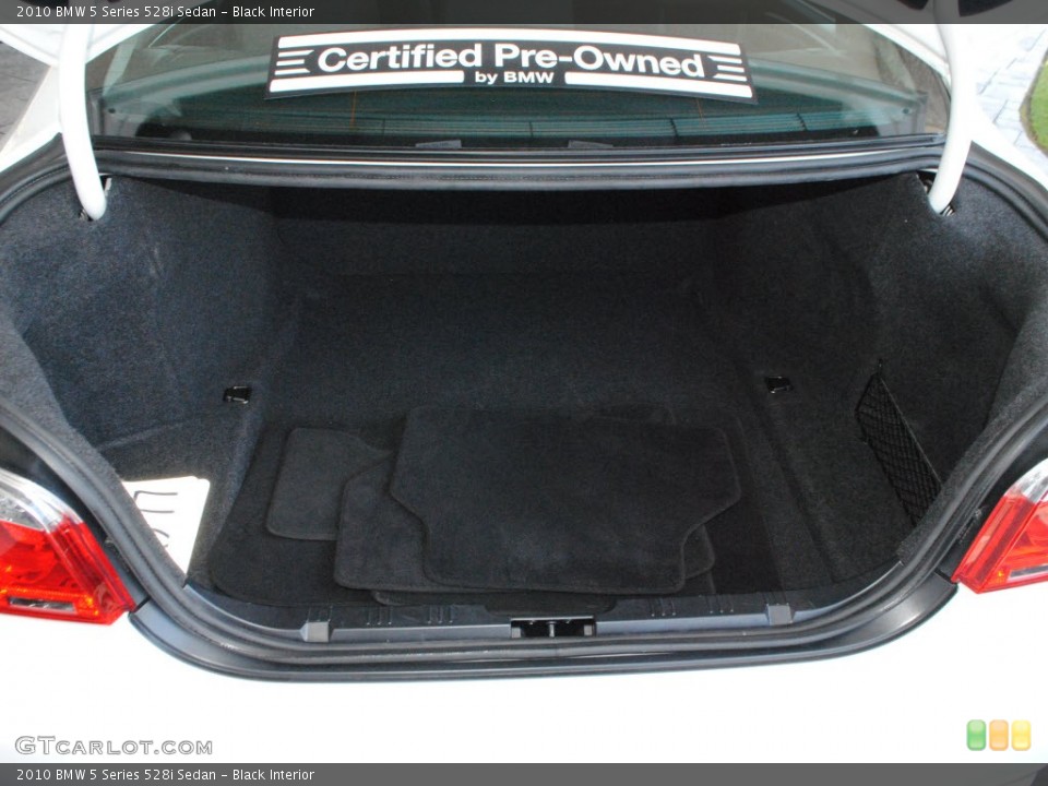 Black Interior Trunk for the 2010 BMW 5 Series 528i Sedan #68219190