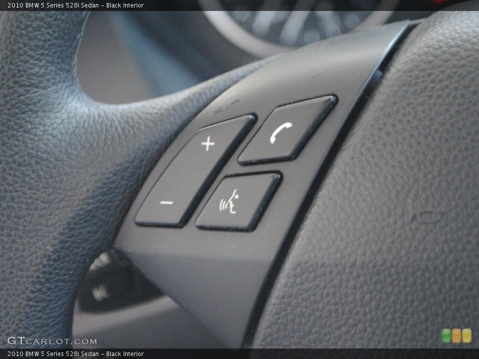 Black Interior Controls for the 2010 BMW 5 Series 528i Sedan #68219223