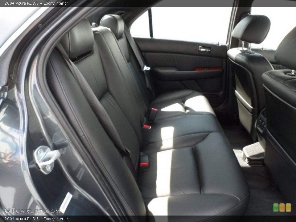 Ebony Interior Rear Seat for the 2004 Acura RL 3.5 #68220043