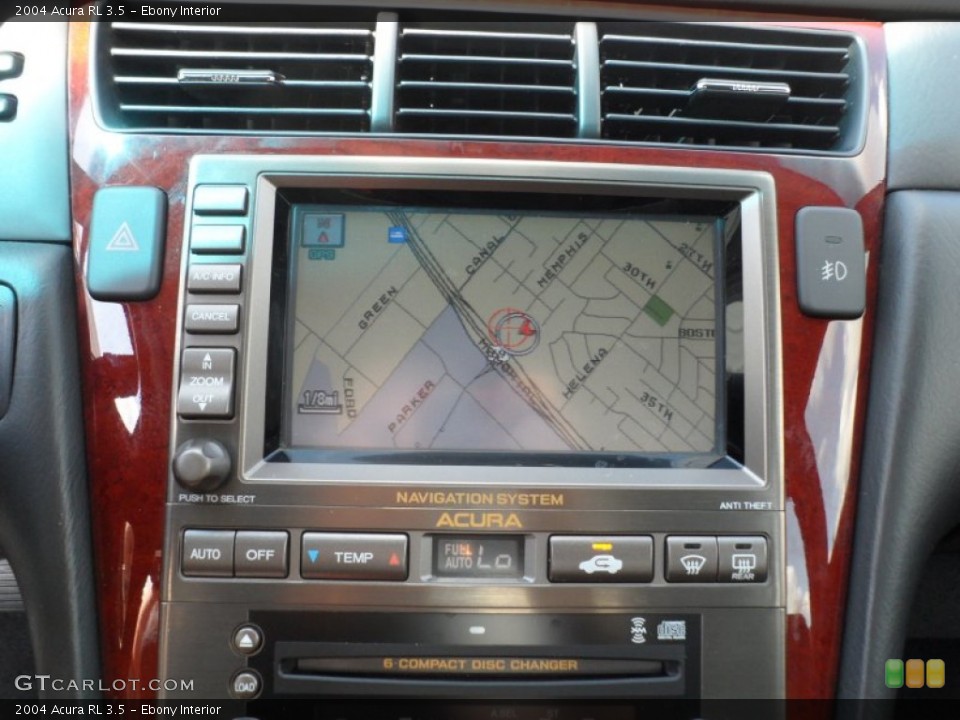 Ebony Interior Navigation for the 2004 Acura RL 3.5 #68220076