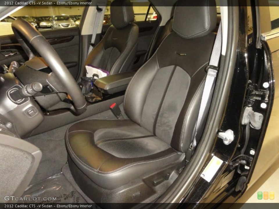 Ebony/Ebony Interior Front Seat for the 2012 Cadillac CTS -V Sedan #68221519