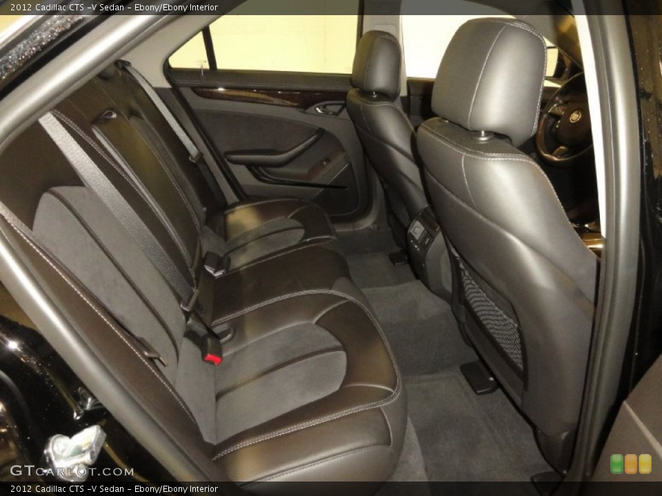 Ebony/Ebony Interior Rear Seat for the 2012 Cadillac CTS -V Sedan #68221537