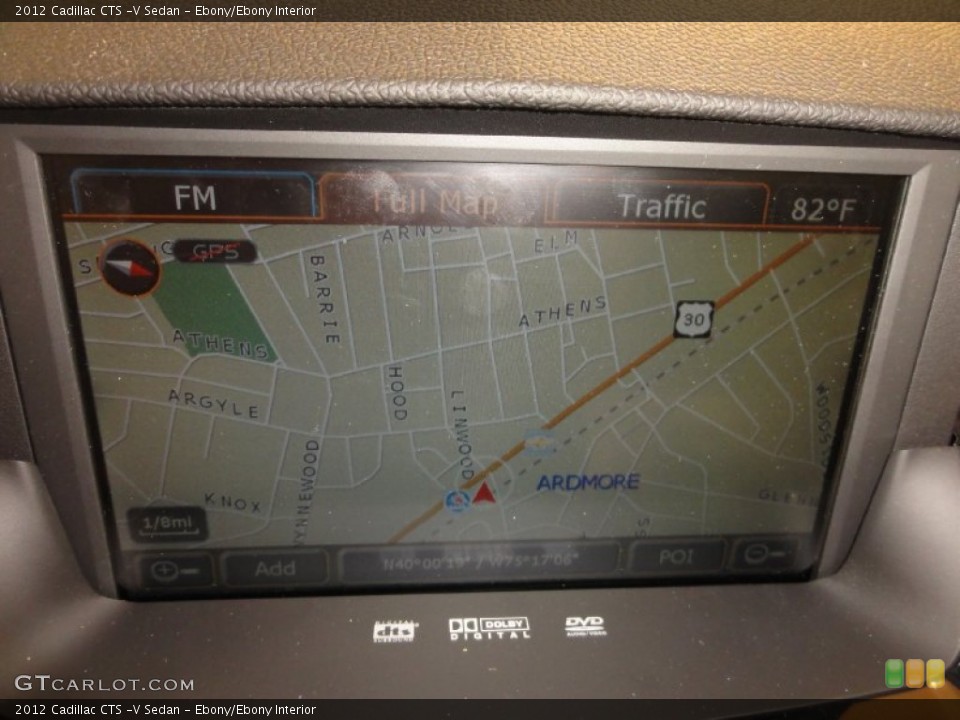 Ebony/Ebony Interior Navigation for the 2012 Cadillac CTS -V Sedan #68221567