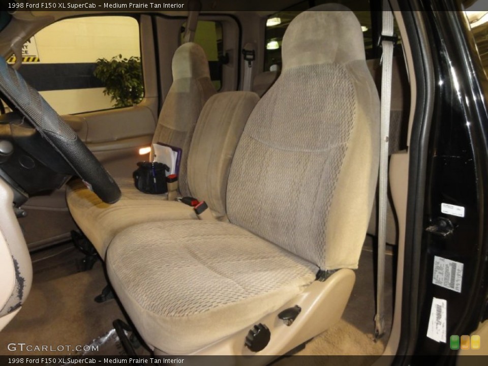 Medium Prairie Tan Interior Front Seat for the 1998 Ford F150 XL SuperCab #68221750