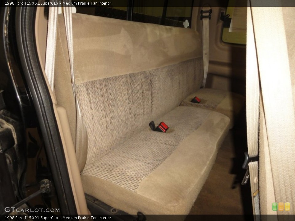 Medium Prairie Tan Interior Rear Seat for the 1998 Ford F150 XL SuperCab #68221762
