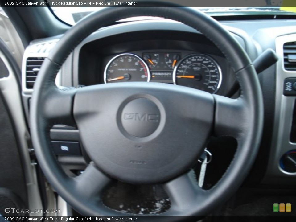 Medium Pewter Interior Steering Wheel for the 2009 GMC Canyon Work Truck Regular Cab 4x4 #68222347