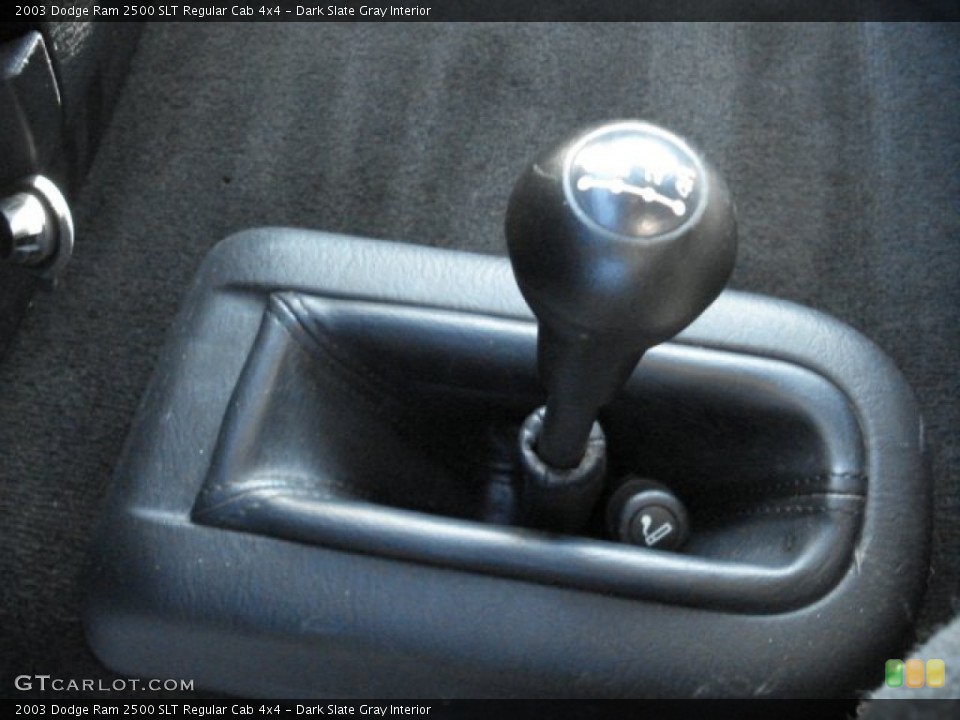 Dark Slate Gray Interior Controls for the 2003 Dodge Ram 2500 SLT Regular Cab 4x4 #68222389