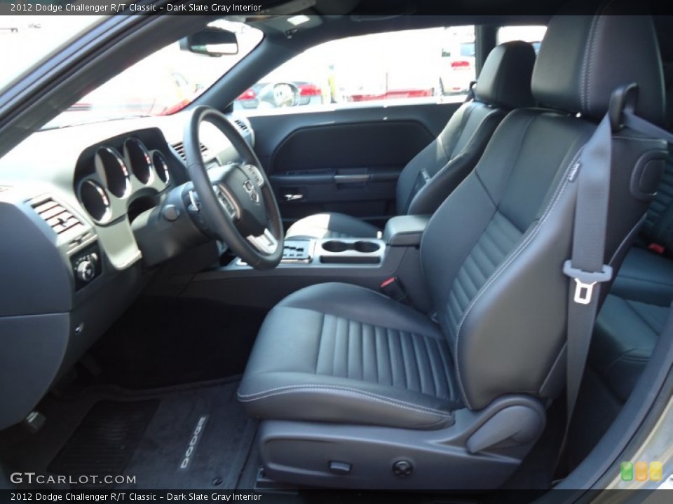 Dark Slate Gray Interior Front Seat for the 2012 Dodge Challenger R/T Classic #68225233