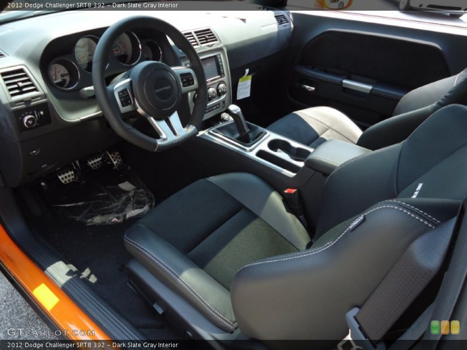 Dark Slate Gray Interior Prime Interior for the 2012 Dodge Challenger SRT8 392 #68225494