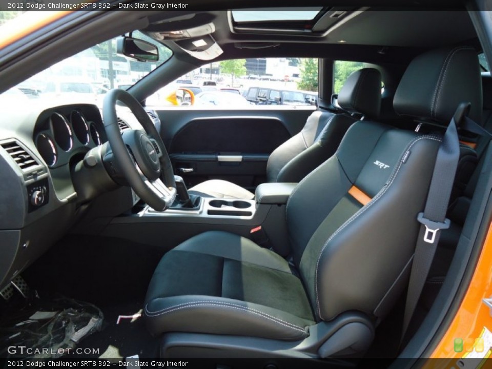 Dark Slate Gray Interior Front Seat for the 2012 Dodge Challenger SRT8 392 #68225503