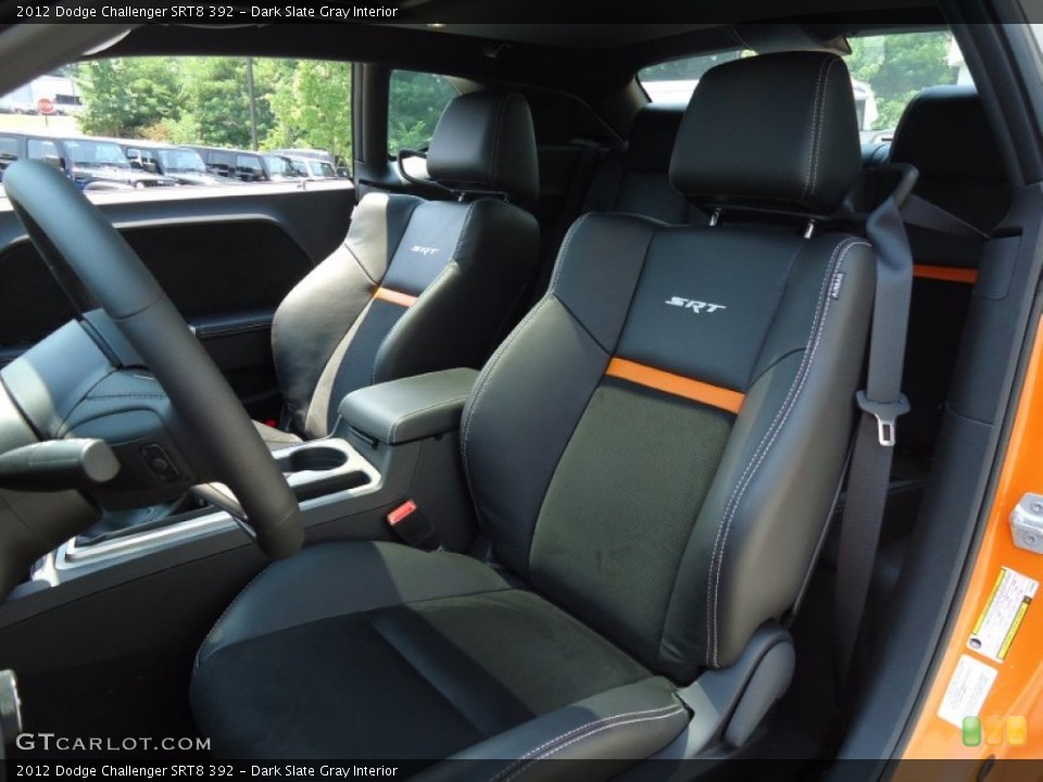 Dark Slate Gray Interior Front Seat for the 2012 Dodge Challenger SRT8 392 #68225515