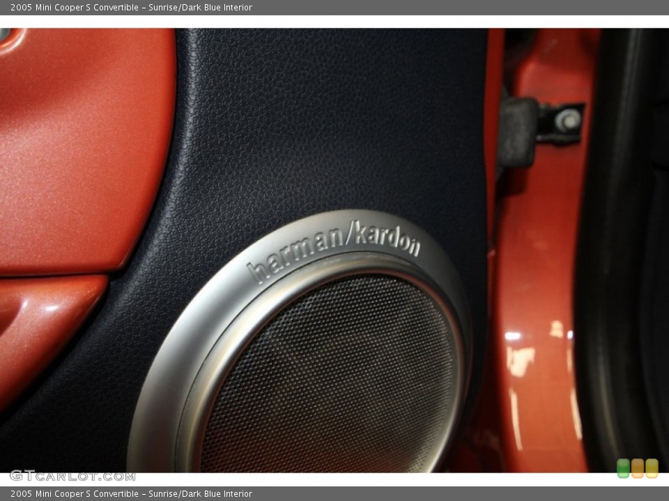 Sunrise/Dark Blue Interior Audio System for the 2005 Mini Cooper S Convertible #68225563
