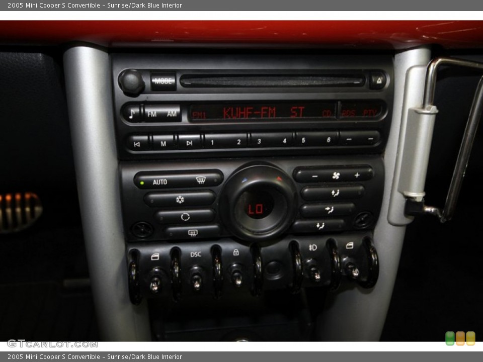 Sunrise/Dark Blue Interior Controls for the 2005 Mini Cooper S Convertible #68225623