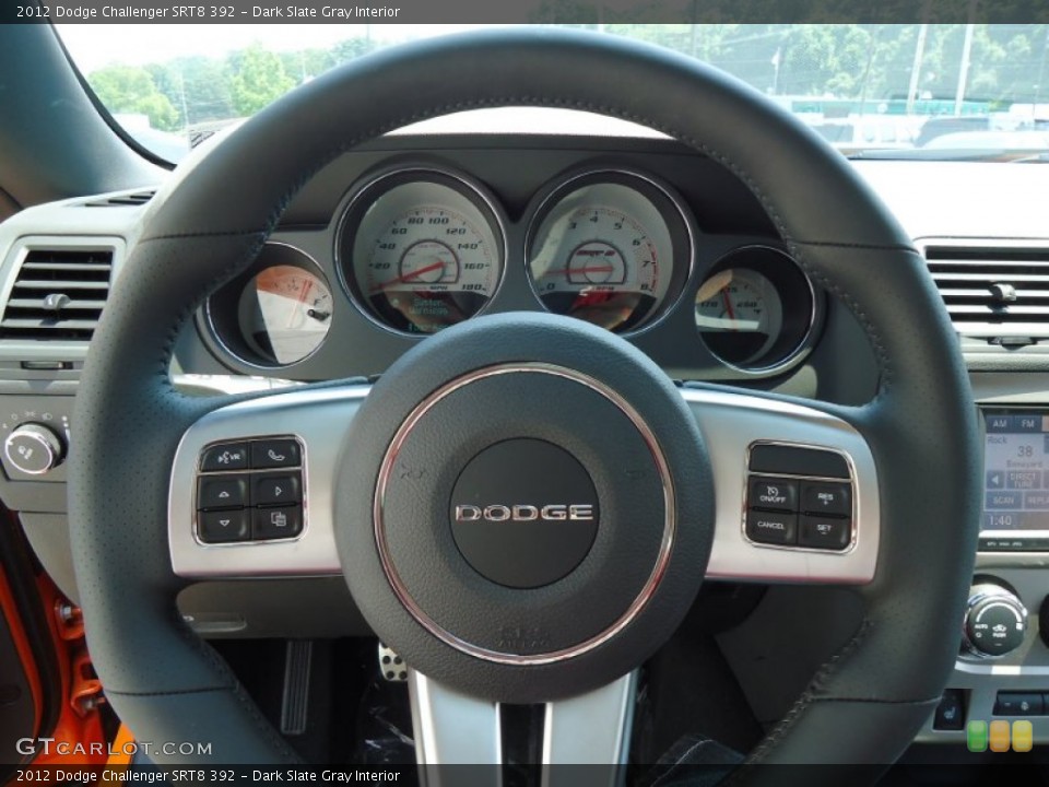 Dark Slate Gray Interior Steering Wheel for the 2012 Dodge Challenger SRT8 392 #68225638