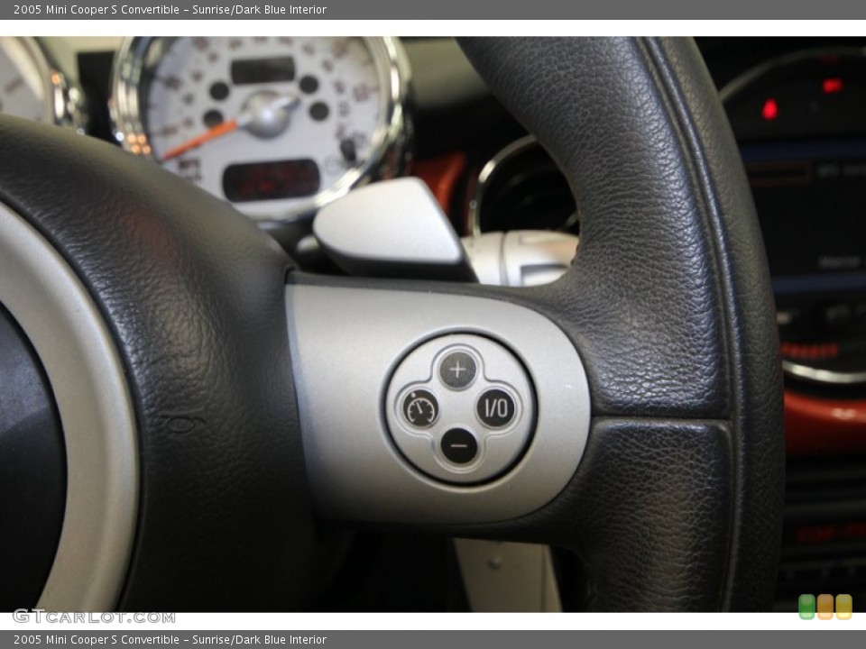 Sunrise/Dark Blue Interior Controls for the 2005 Mini Cooper S Convertible #68225655