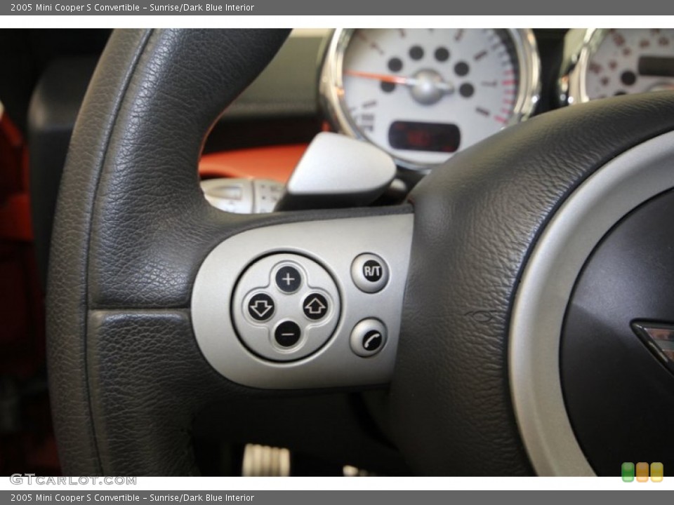 Sunrise/Dark Blue Interior Controls for the 2005 Mini Cooper S Convertible #68225665
