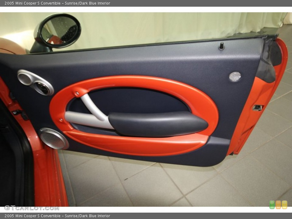 Sunrise/Dark Blue Interior Door Panel for the 2005 Mini Cooper S Convertible #68225707