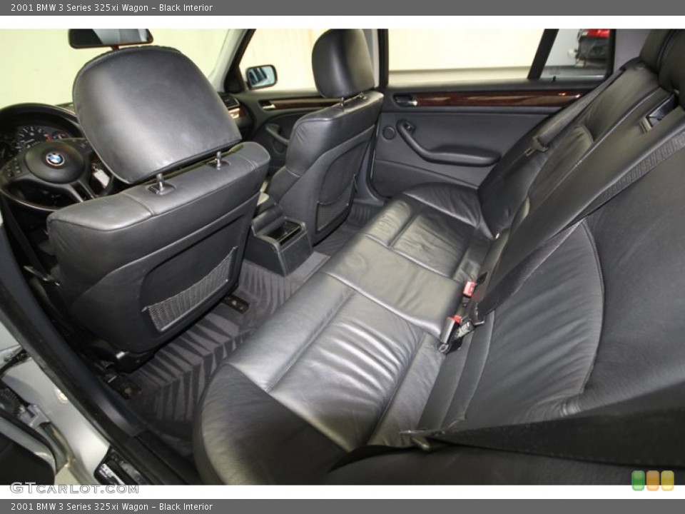 Black Interior Rear Seat for the 2001 BMW 3 Series 325xi Wagon #68226324