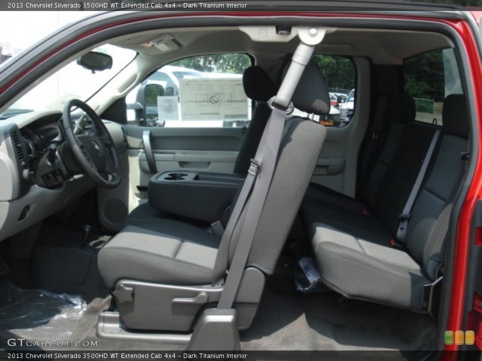 Dark Titanium Interior Photo for the 2013 Chevrolet Silverado 3500HD WT Extended Cab 4x4 #68226475